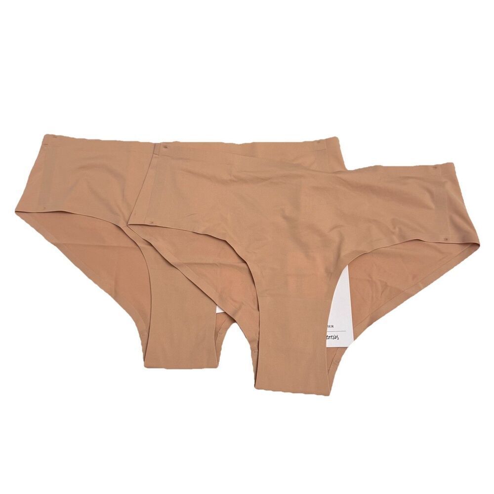 & Other Stories High Waist Briefs Panties in Light Beige Size 6 NWT Bundle X 2